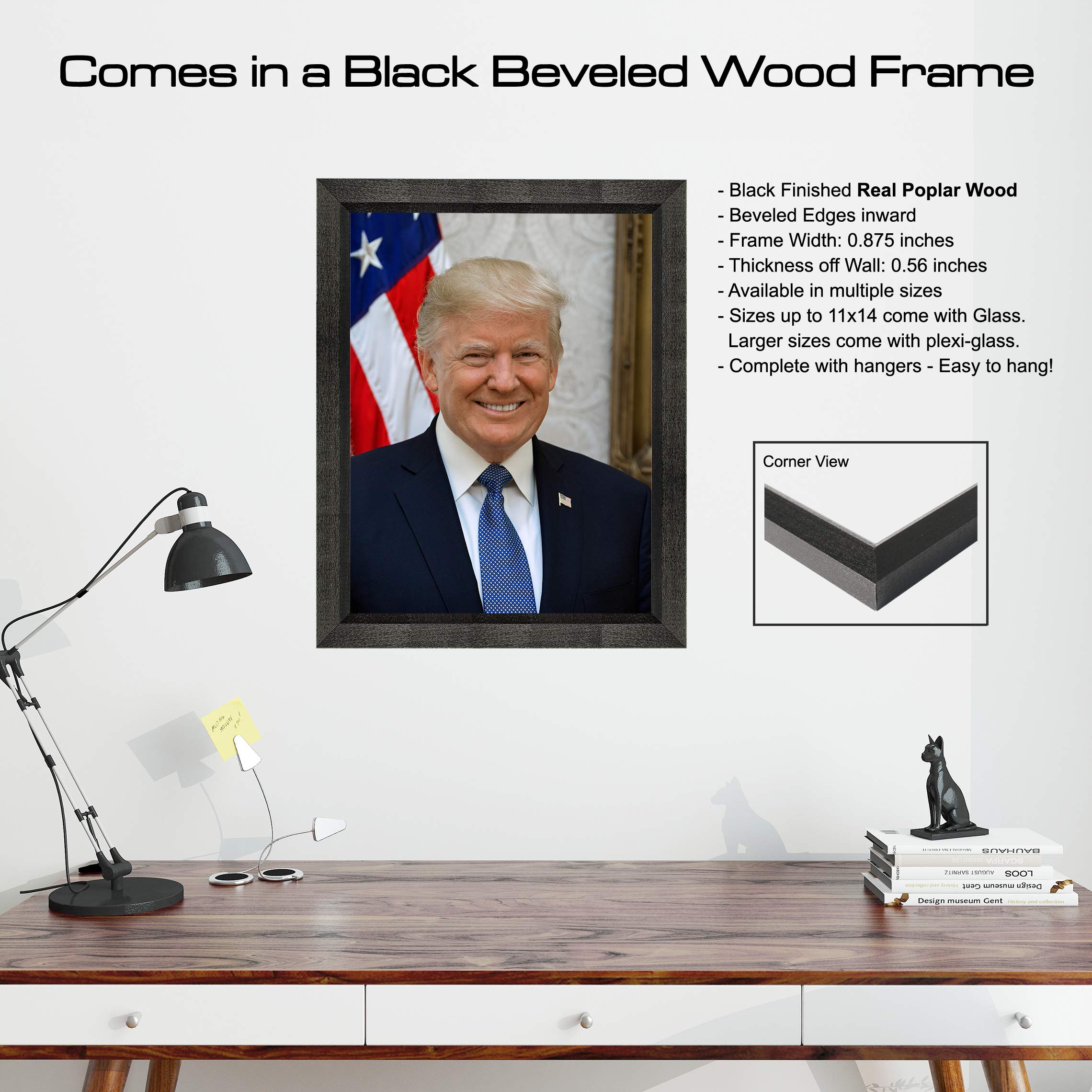 ドナルド肖像画額縁入り